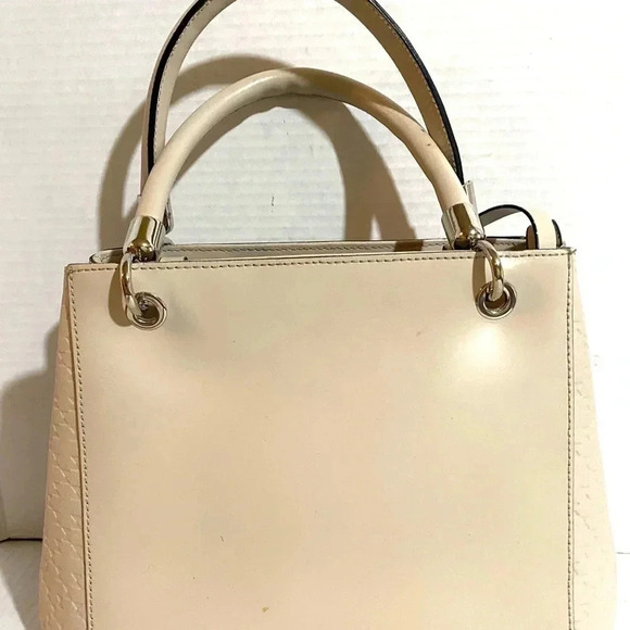 Nicoli Cream leather satchel handbag - Picture 2 of 9